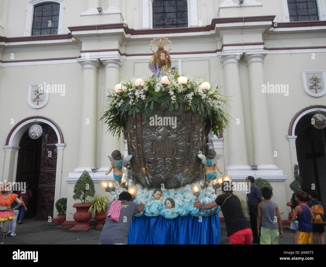 09285 Dapit Prozessionen Dezember 7 Pistang Bayan 2016 Malolos Kathedrale 13 Stockfoto