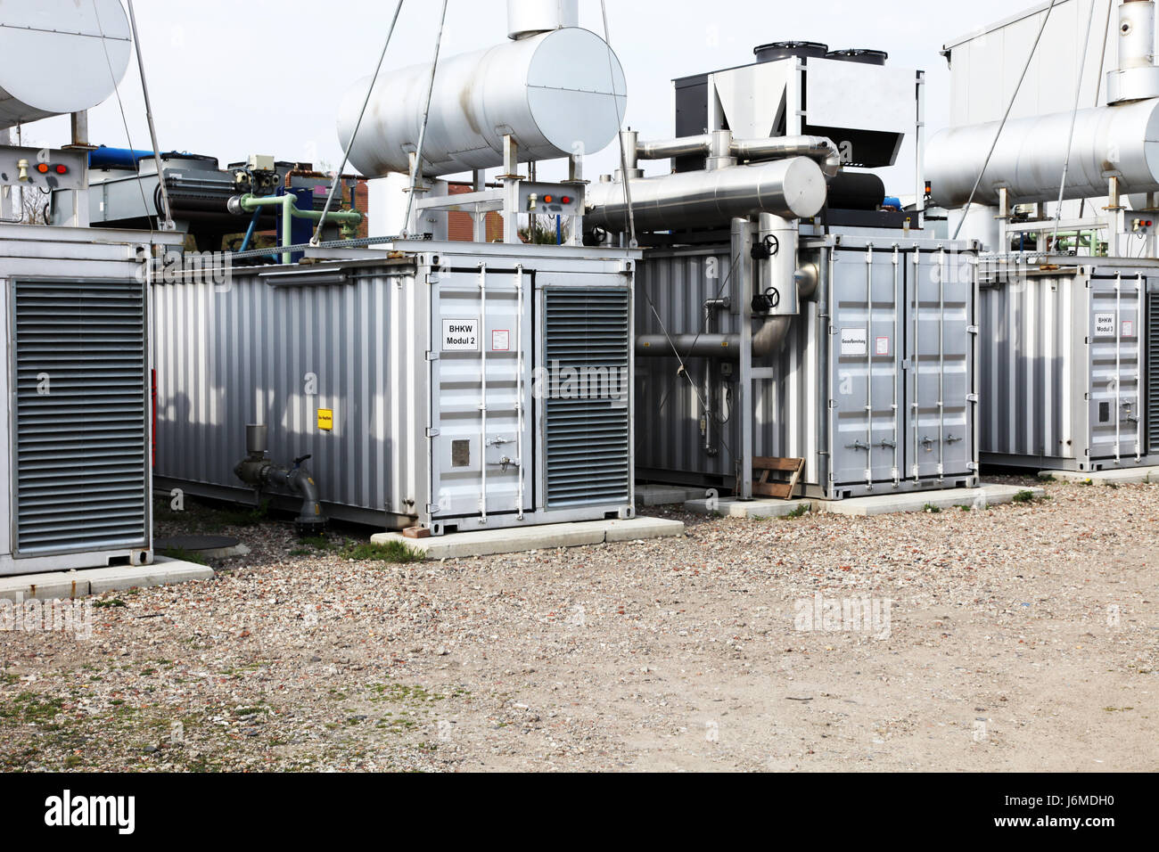 heiße Energie Strom Strom Wärme Brennstoff alternative Stromerzeugung Stockfoto