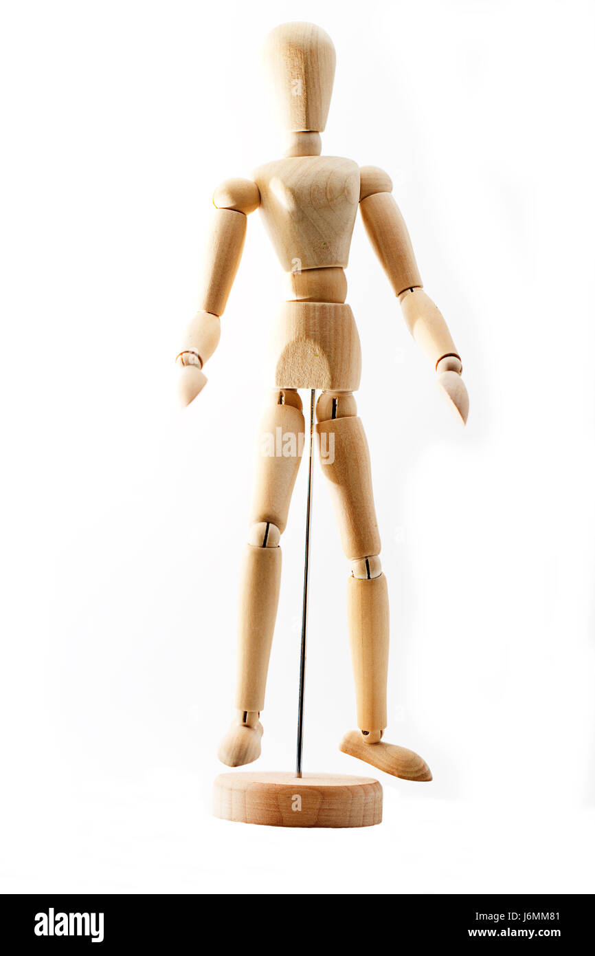 Hobby malen zeichnen Holz-schlüpft Puppe Holz Figur arrangieren-schlüpft Stillleben Stockfoto