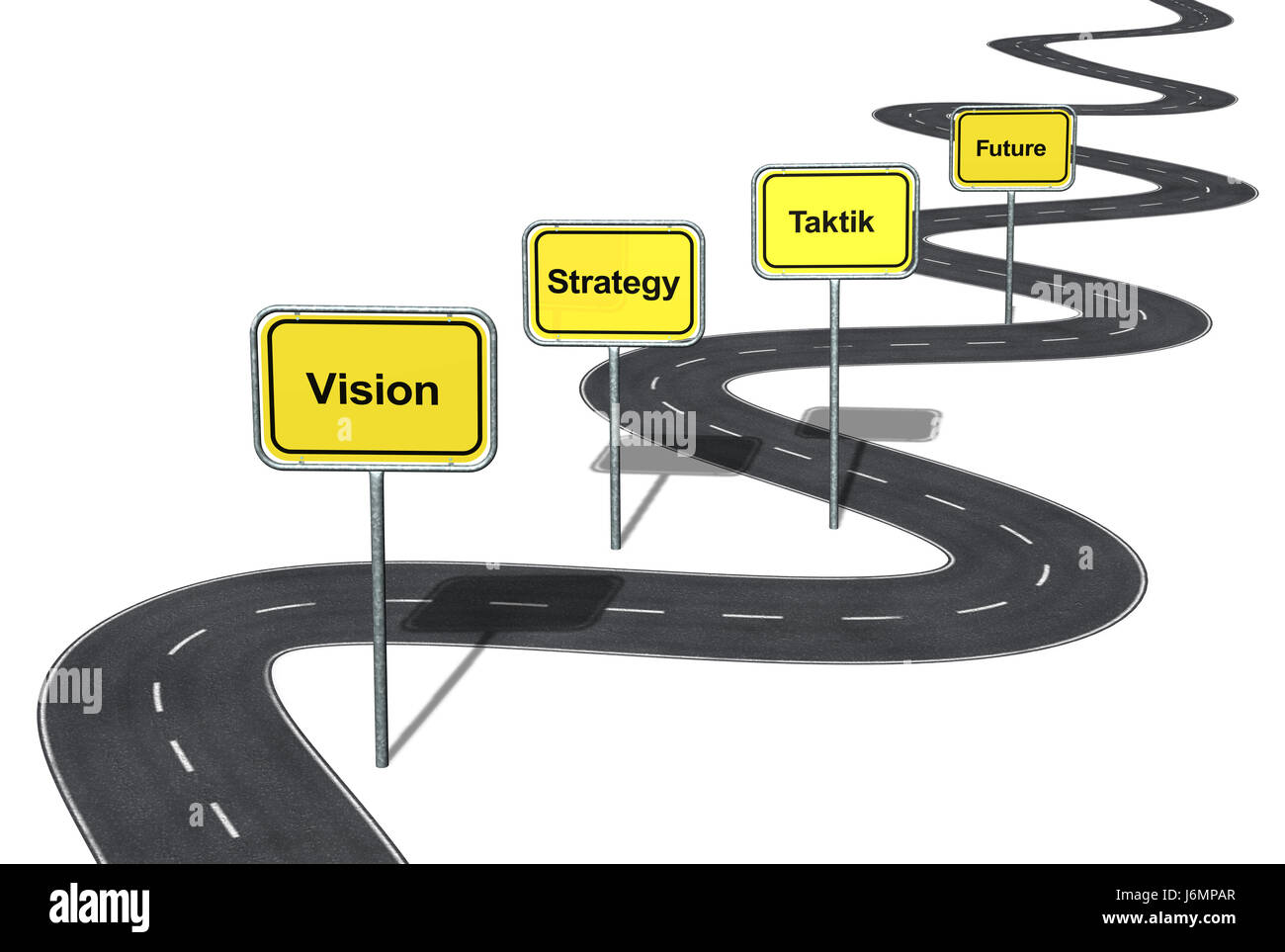 Vision - Strategie - Taktik Stockfoto