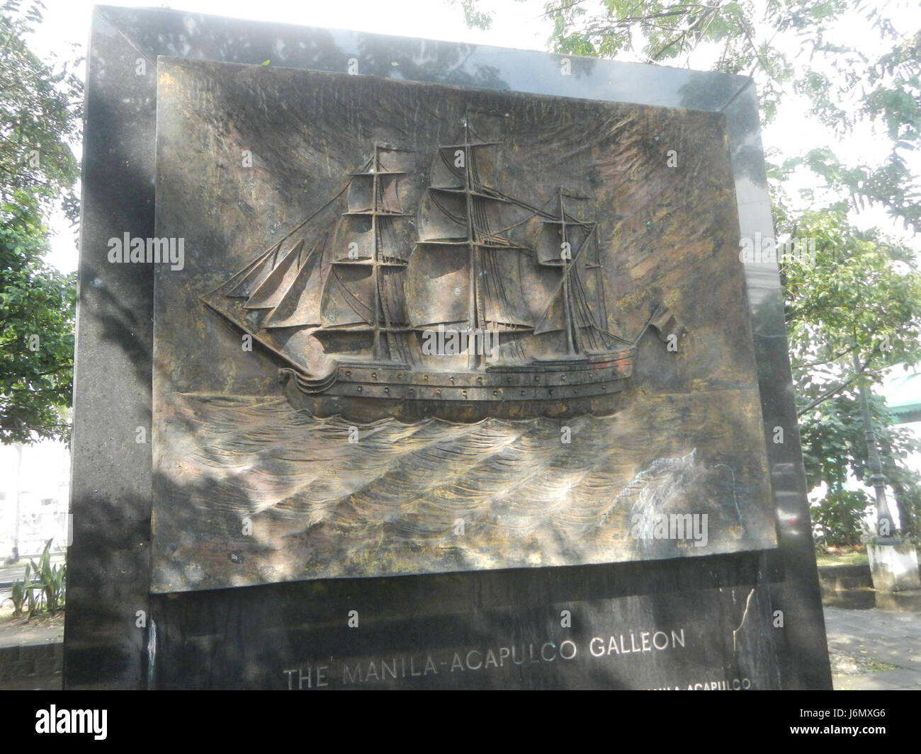 09691 Intramuros Manila Acapulco Galeone Gedenkpark Maestranza 22 Stockfoto