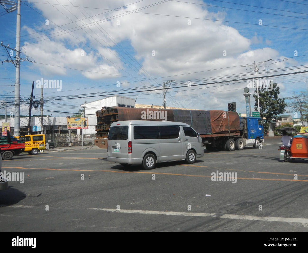 09212 Gebäude in Caloocan Stadt A. Mabini Street C-18 Road Stockfoto