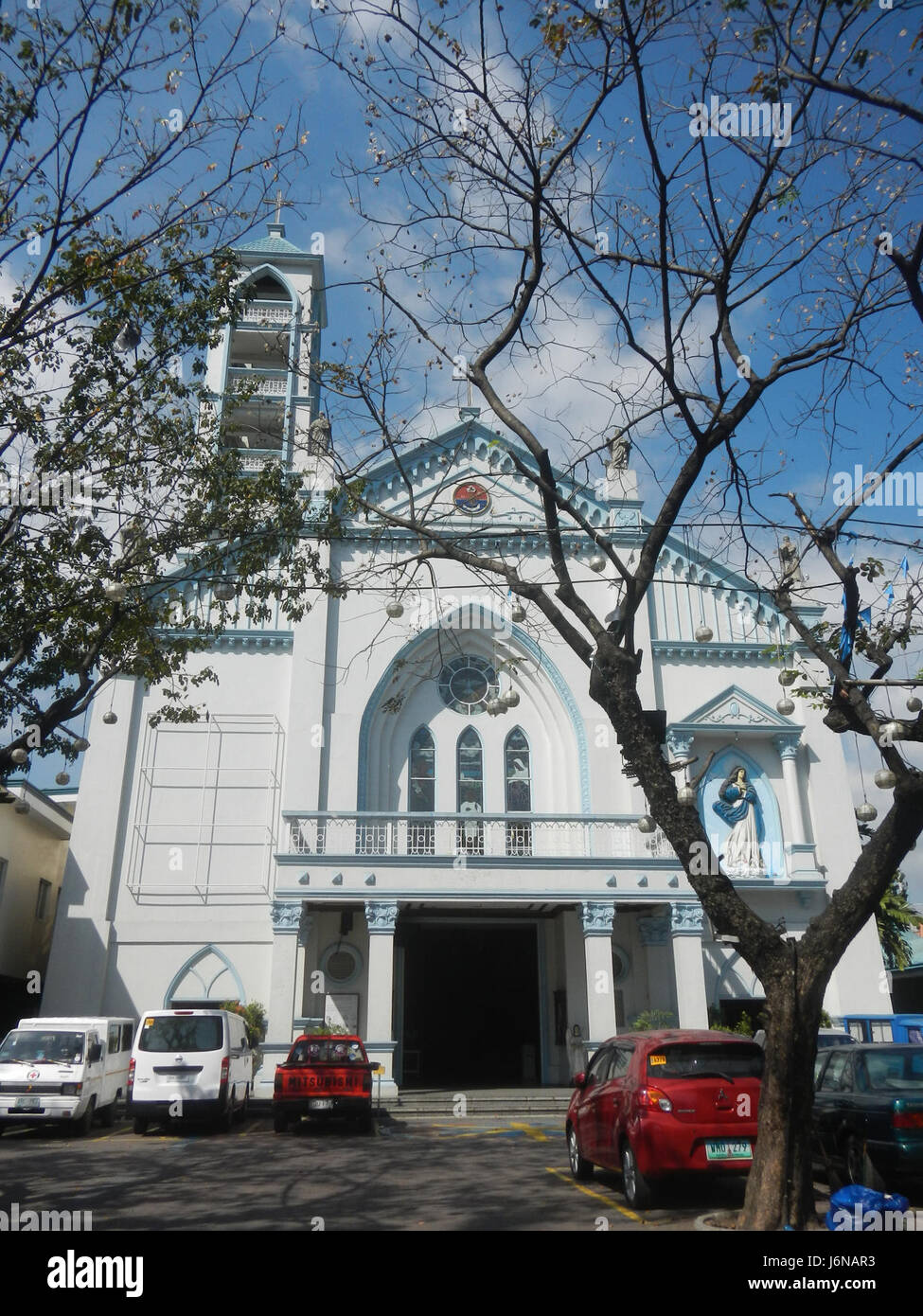 09778 außen Unbefleckte Empfängnis Pfarrkirche Tayuman Straße Tondo, Manila 26 Stockfoto