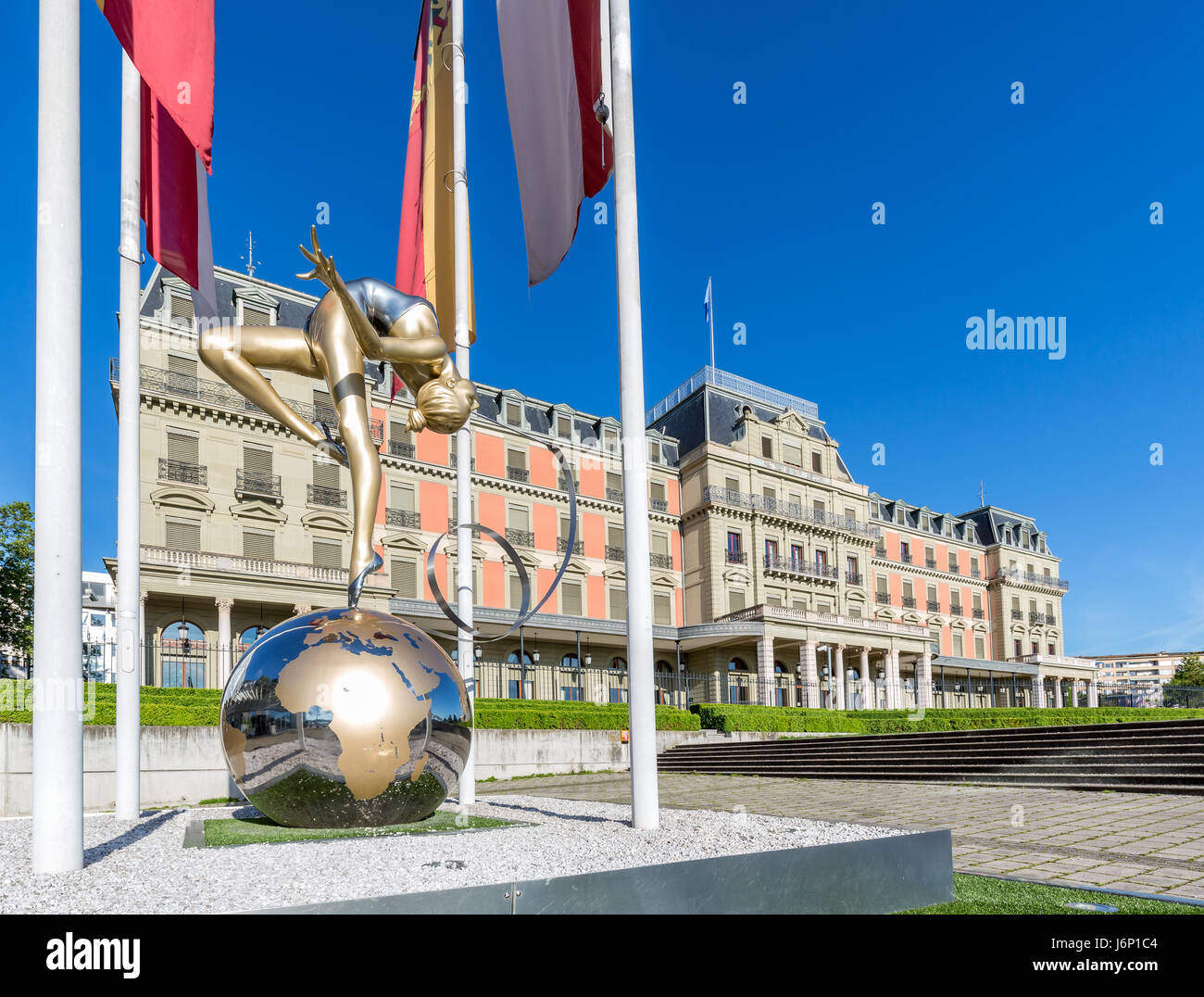 Palais Wilson, Sitz des Amtes des Hohen Kommissars der Vereinten Nationen für Menschenrechte, OHCHR, Genf, Schweiz Stockfoto