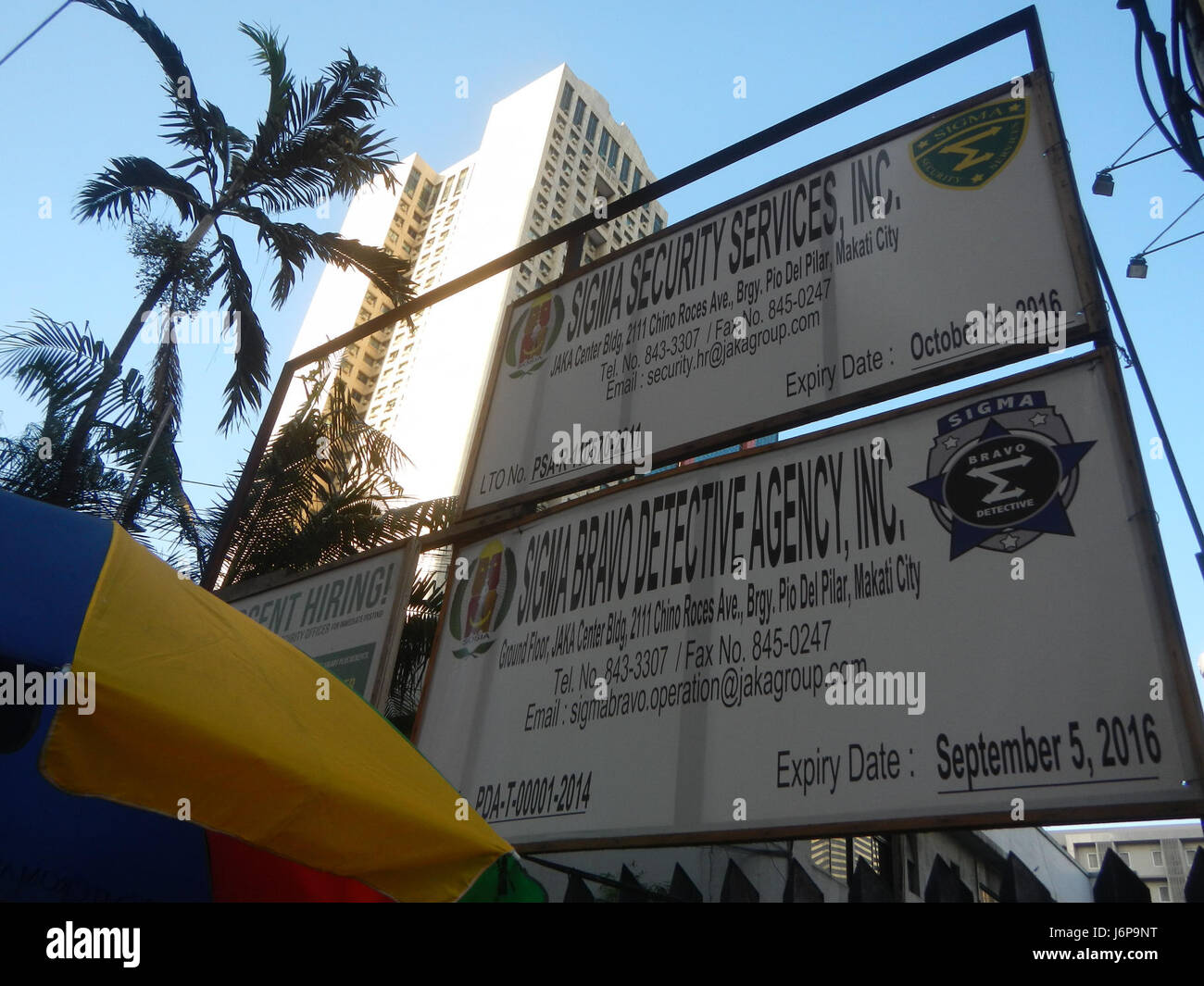 07714 Chino Roces Avenue Gebäude Pio del Pilar Makati Stadt 44 Stockfoto