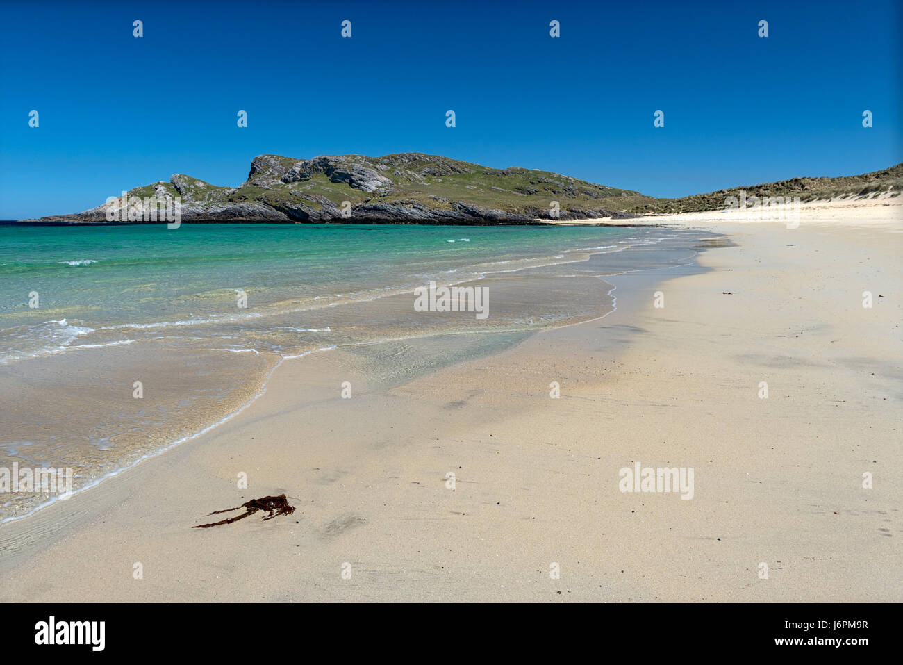 Feall Bucht in Richtung Ben Feall die Insel Coll Schottland suchen Stockfoto