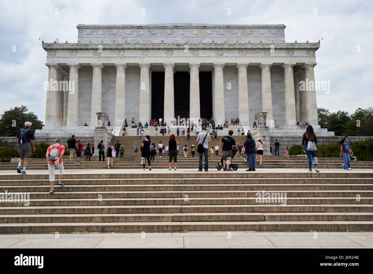 Das Lincoln Memorial Washington DC USA Stockfoto