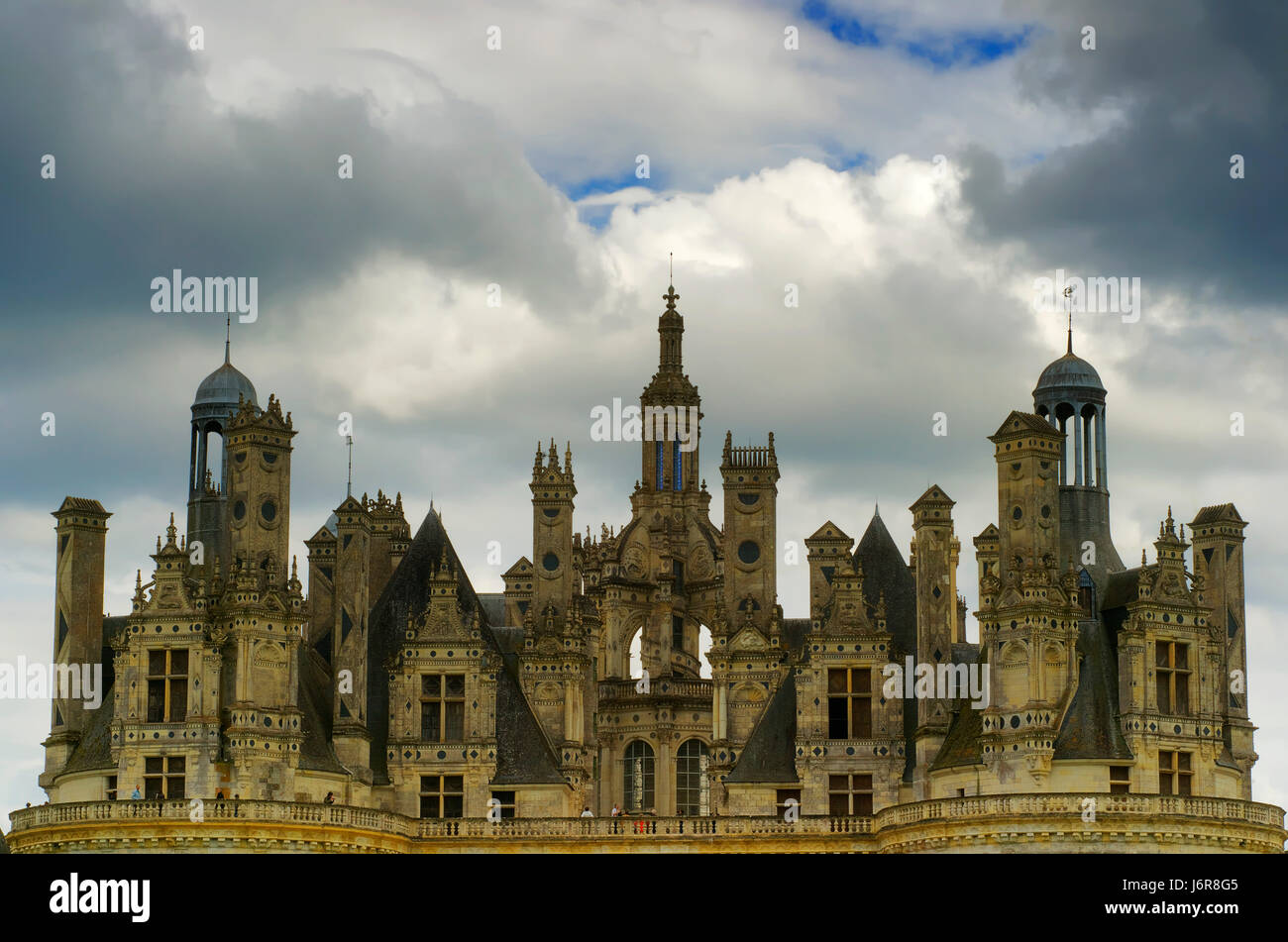 Chambord Schloss detail Stockfoto