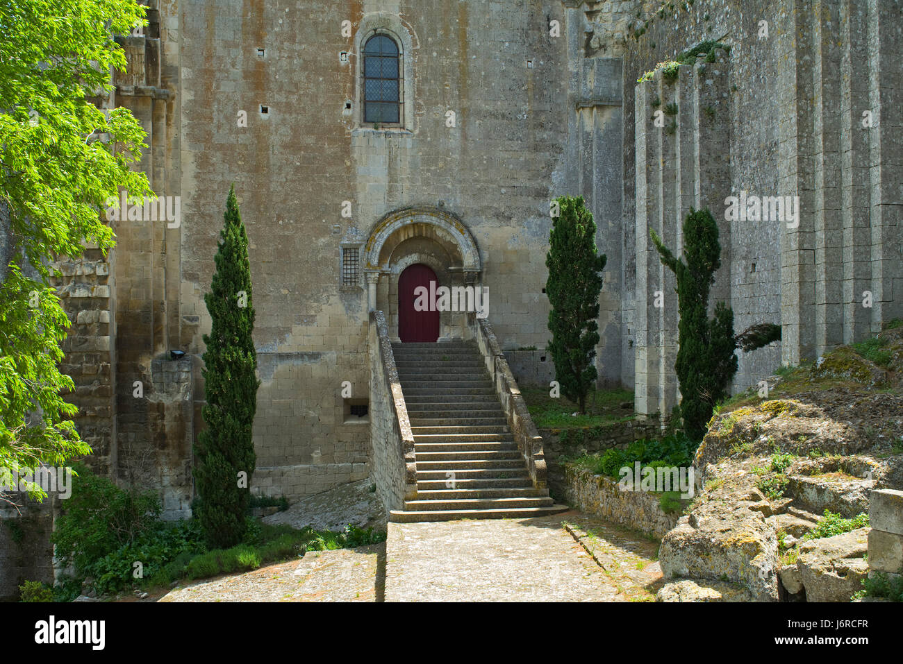 historische Kirche Europas Sehenswürdigkeiten Frankreich Emblem alte Gebäude Stockfoto
