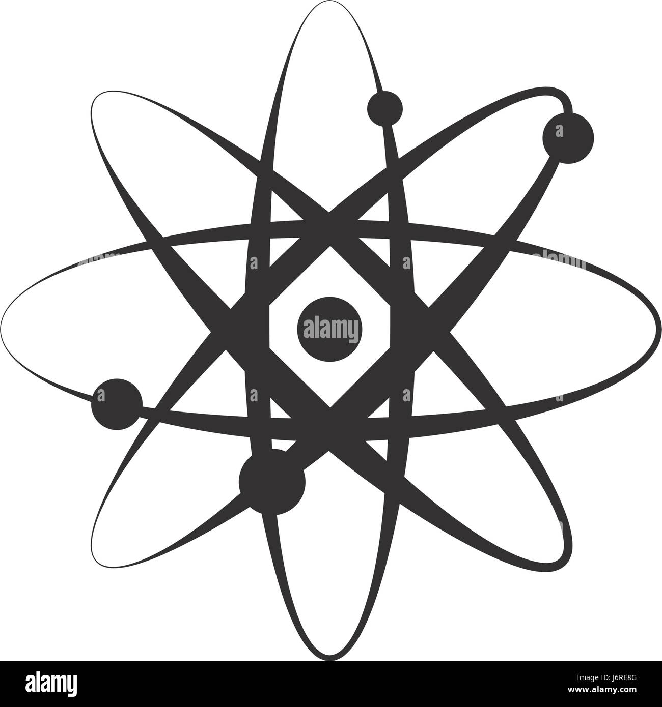 Atom Wissenschaft Symbol Stock Vektorgrafik Alamy