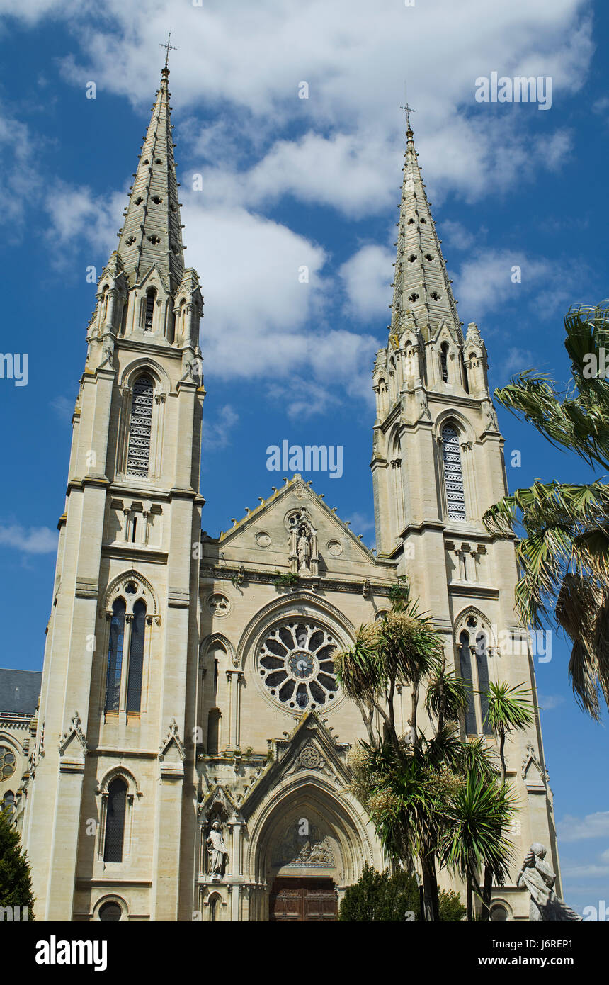 historische Kirche Europas Sehenswürdigkeiten Frankreich historische Gebäude Stockfoto