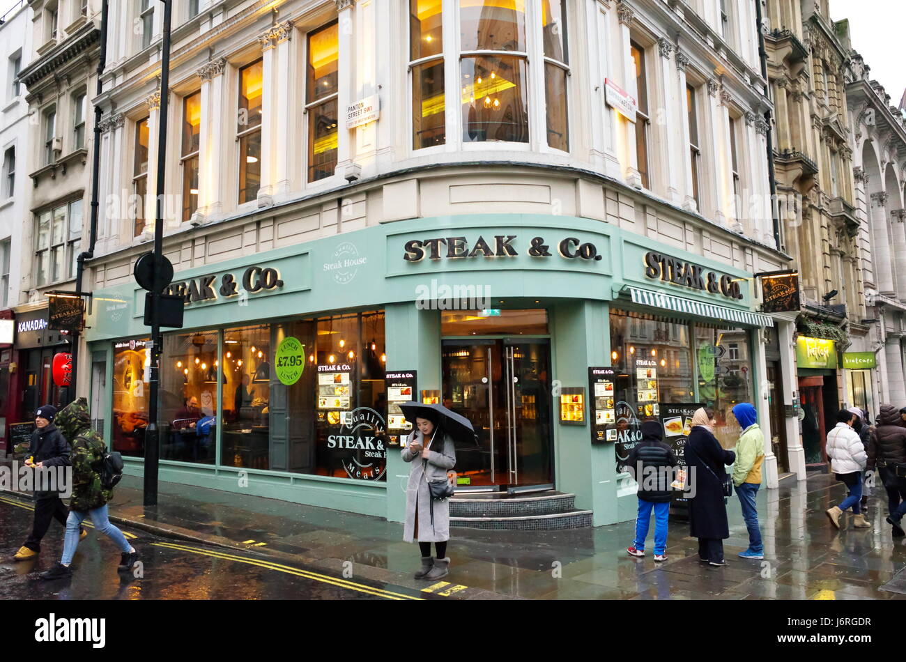 & Co. Steak Restaurant in London, Großbritannien Stockfoto