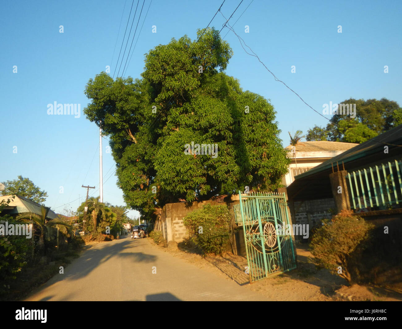 Dieser Titel bezieht sich auf die Infrastruktur und Gemeindeorganisationen in den Gemeinden San Rafael und Ildefonso in Bulacan, einschließlich der lokalen Straßen, einer Kapelle und Baranggays. Die Entwicklung des Gebiets spiegelt die Verbesserung der lokalen Verwaltung und des Engagements der Gemeinschaft wider. Stockfoto