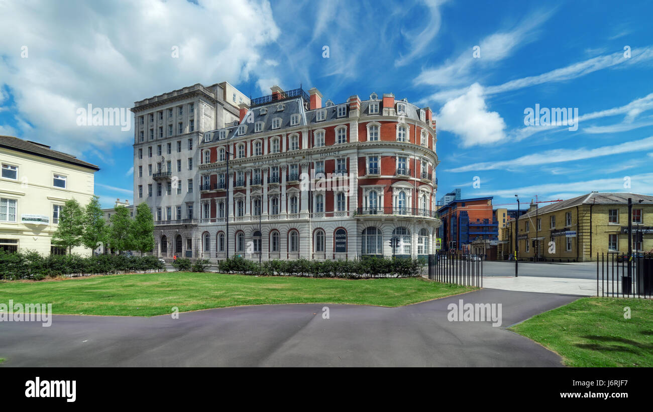 Süd-westlichen Haus und Queens Park von Dock Tor 20 Stockfoto