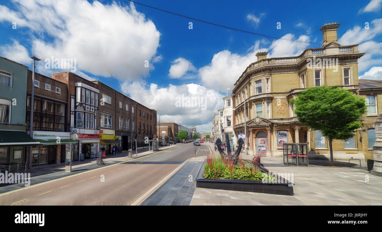 Southampton zentrale Einkaufs- und Freizeitmöglichkeiten Stockfoto