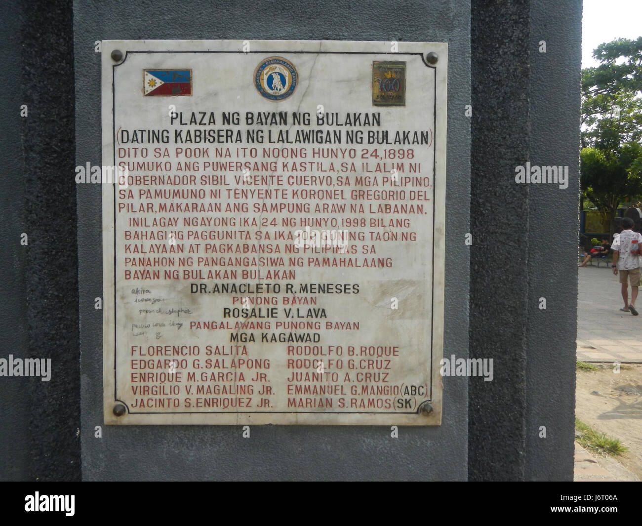 Die Bulacan Municipal Hall dient als Verwaltungszentrum von Bulacan auf den Philippinen. Das Gebäude ist ein wichtiges Wahrzeichen in der Provinz und spielt eine wichtige Rolle bei der lokalen Verwaltung und den öffentlichen Dienstleistungen für die Einwohner von Bulacan. Stockfoto