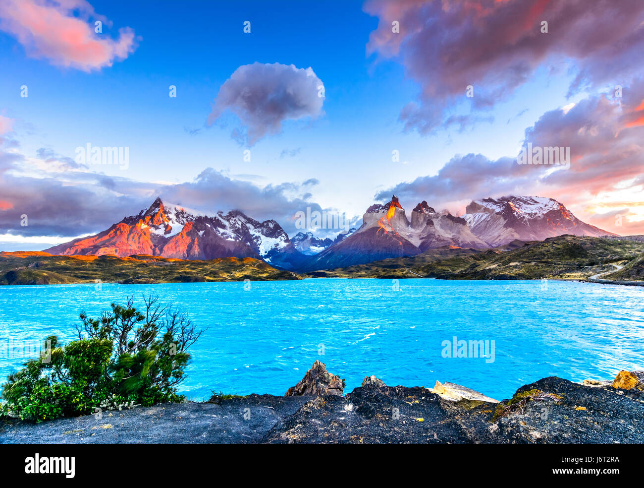 Torres del Paine Nationalpark, Patagonien, Chile Stockfoto