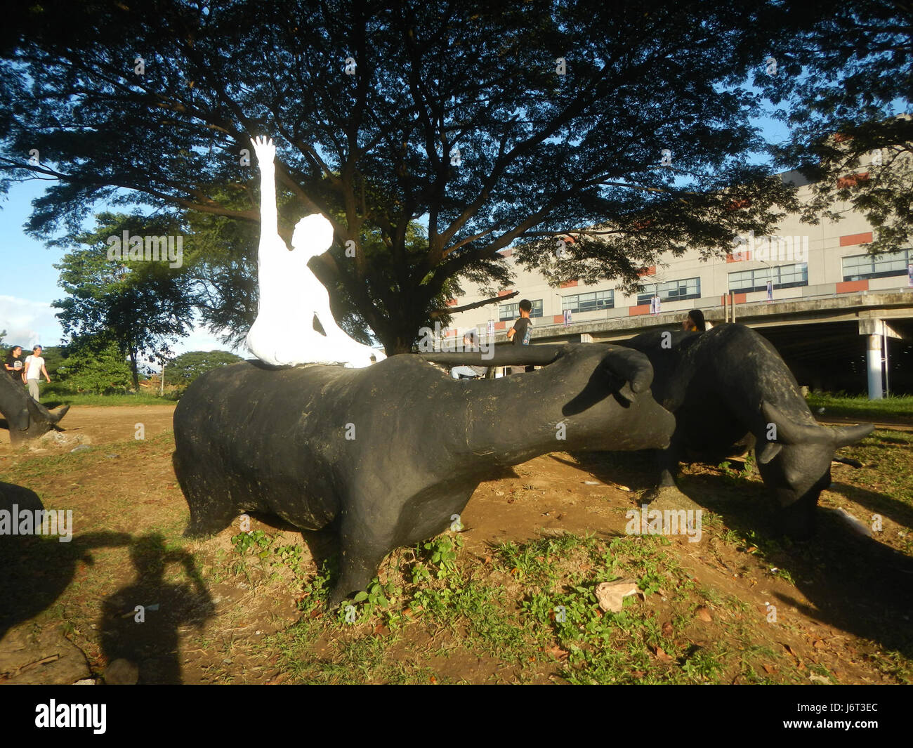 0914 Marikina River Park Kerabaus Statuen 19 Stockfoto