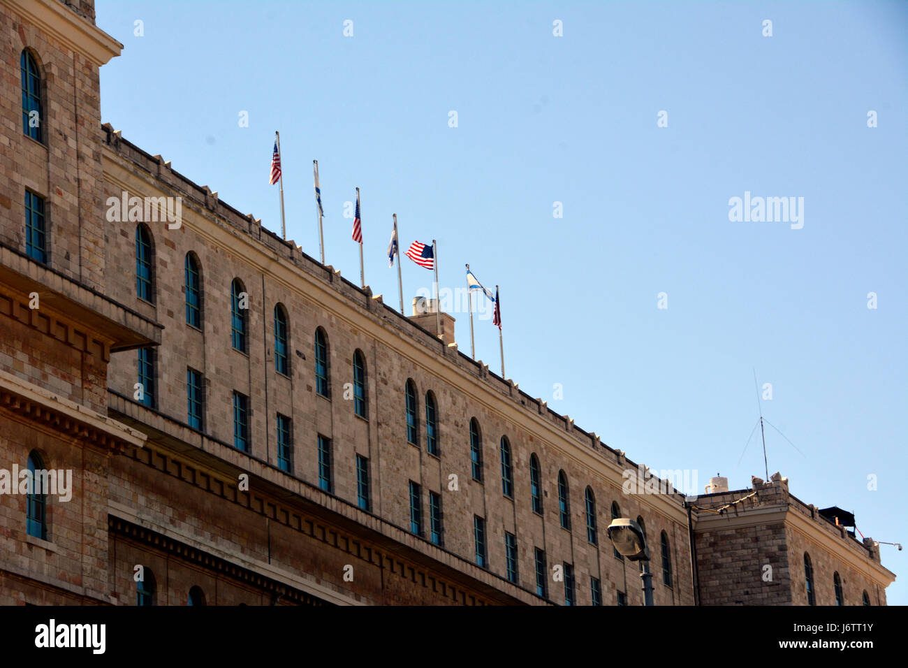 Jerusalem, Israel. 22. Mai 2017. Kontext und Vorbereitungen für Präsident Donald Trump Besuch in Jerusalem, Israel-Credit: Molle Wilson-Milesi/Alamy Live-Nachrichten Stockfoto