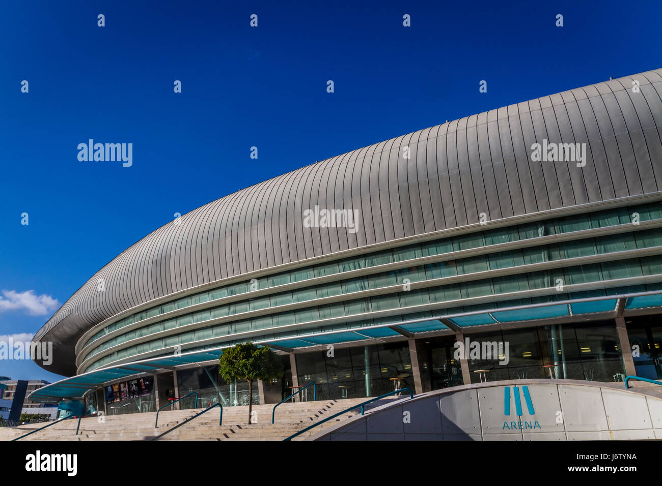 MEO-Arena, ein Unterhaltungs- und Konferenz Zentrum in Lissabon, Portugal Stockfoto