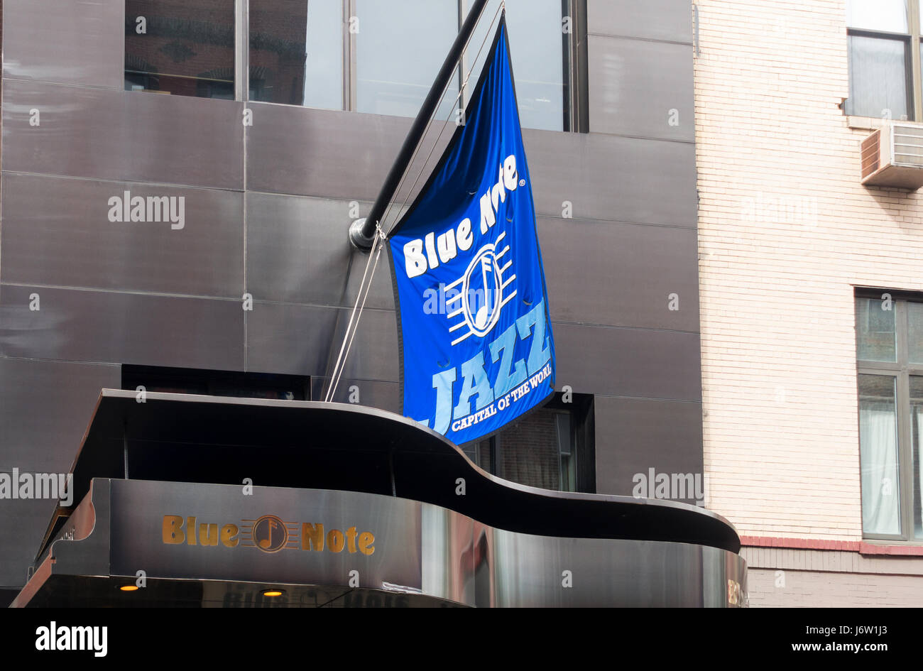 Die Blue Note Jazz Club auf West 3rd Street in Greenwich Village in New York City Stockfoto