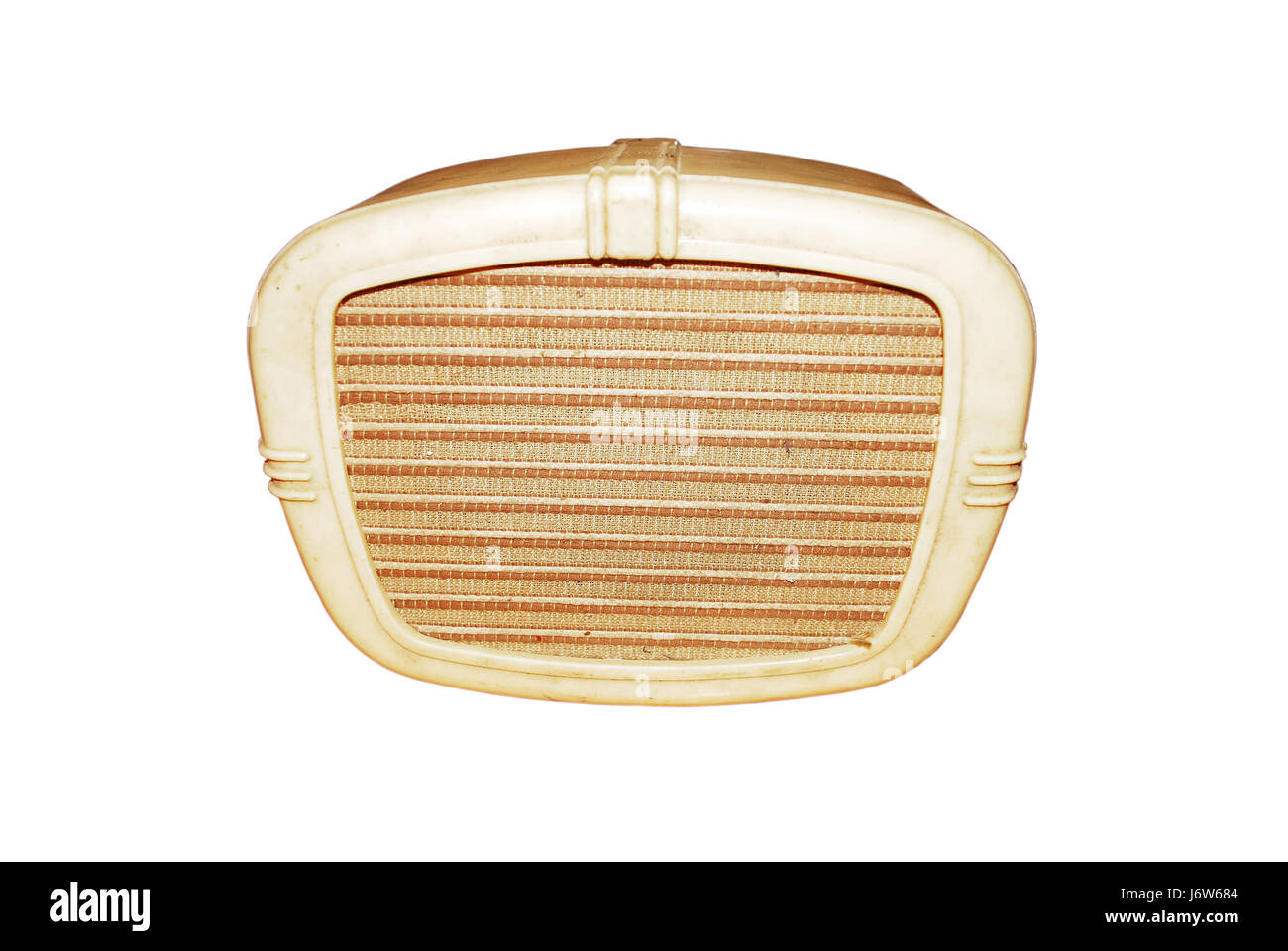 alten Radiosender hören Musik sound isoliert Apparat Antik vintage Stockfoto