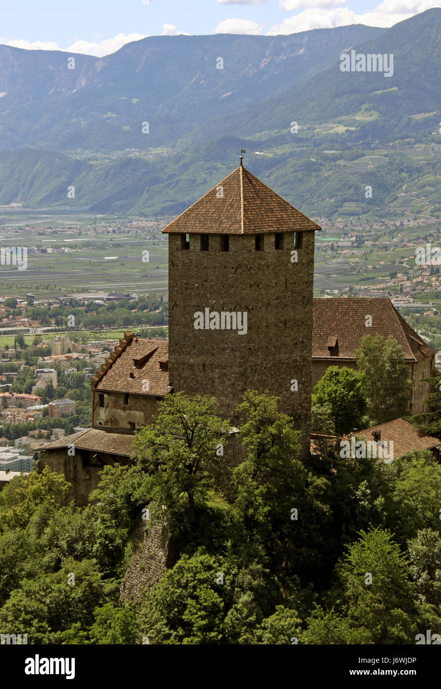 Castel Tirol Stockfoto