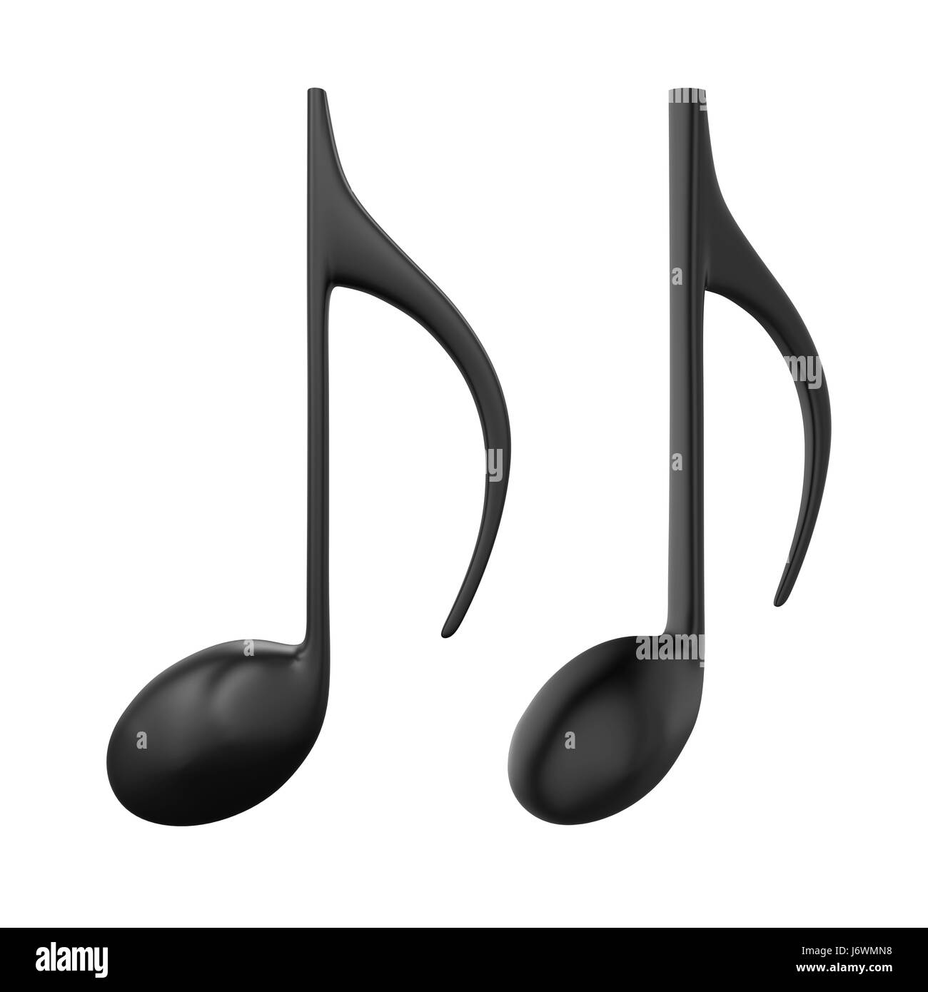 Musiknote isoliert Stockfoto