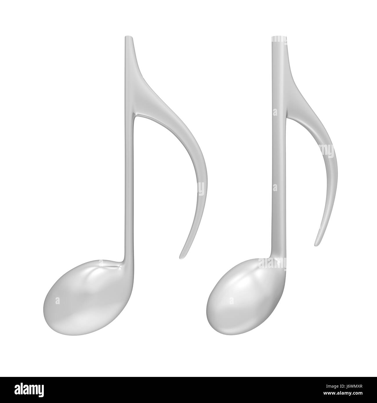 Musiknote isoliert Stockfoto