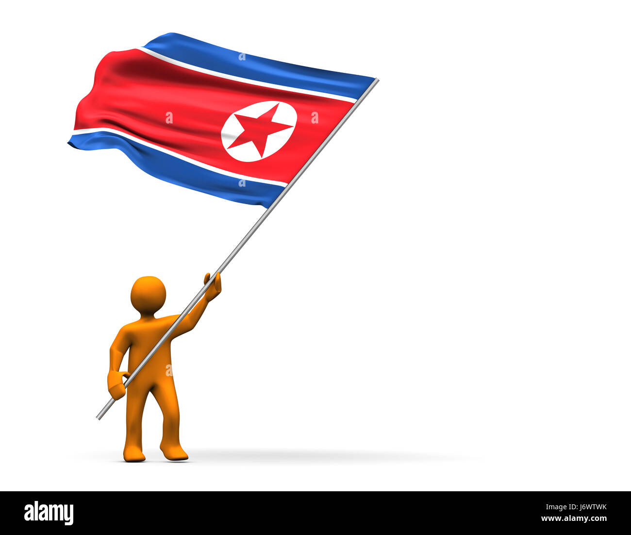 Abbildung kennzeichnen Nordkorea koreanisches Sport Sport Fussball