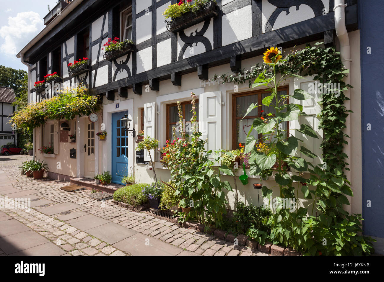 Fassade eines Fachwerkhauses Stockfoto