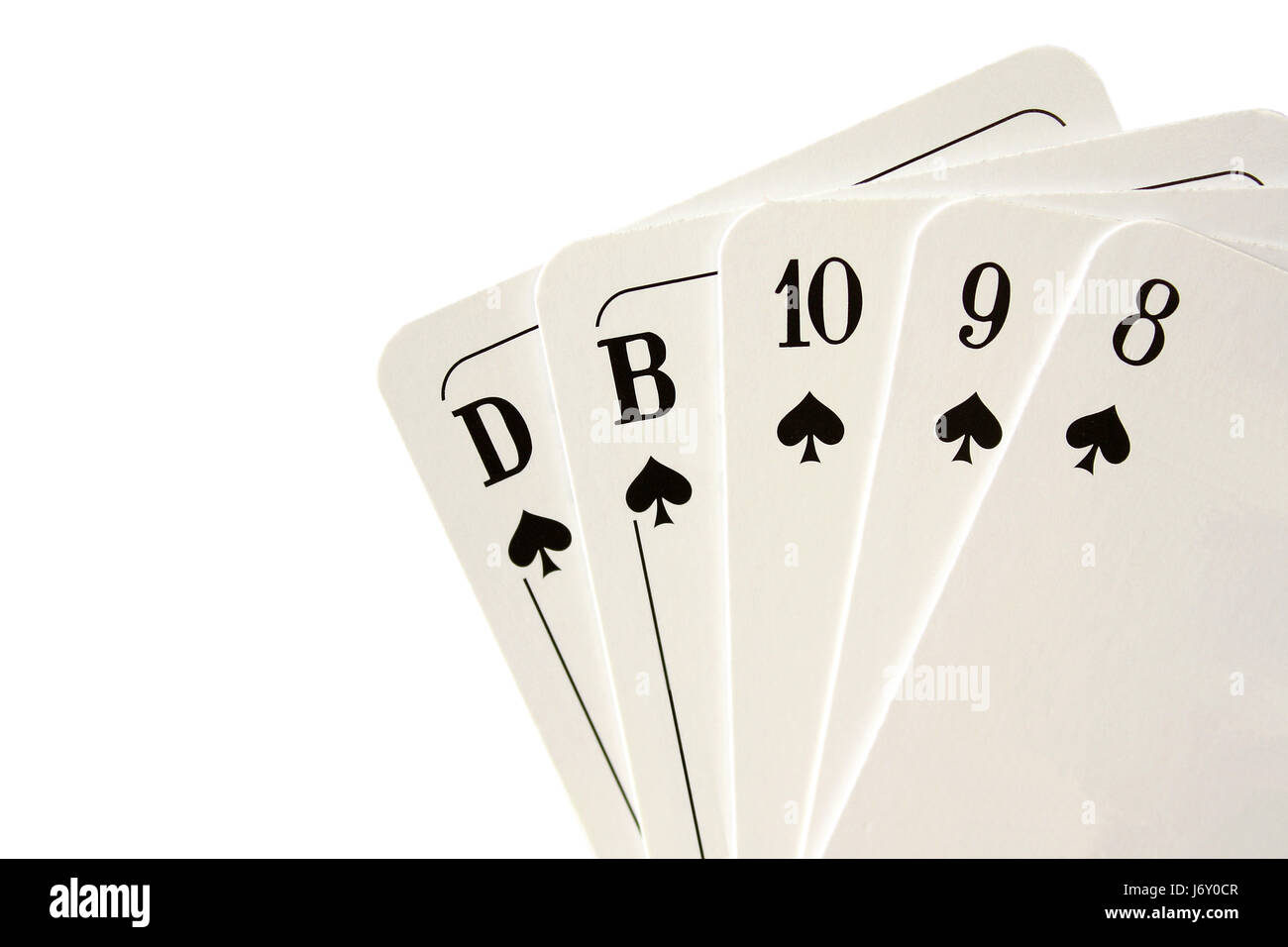 schwarze dunkelhäutige kohlschwarze tiefschwarze leer europäischen kaukasischen Spielkarte Packung Stockfoto