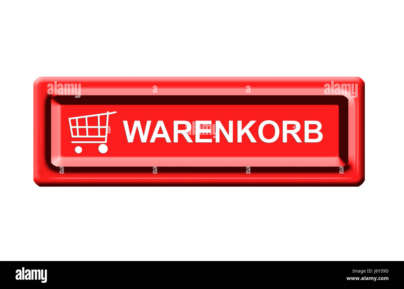 Warenkorb-Button Stockfoto