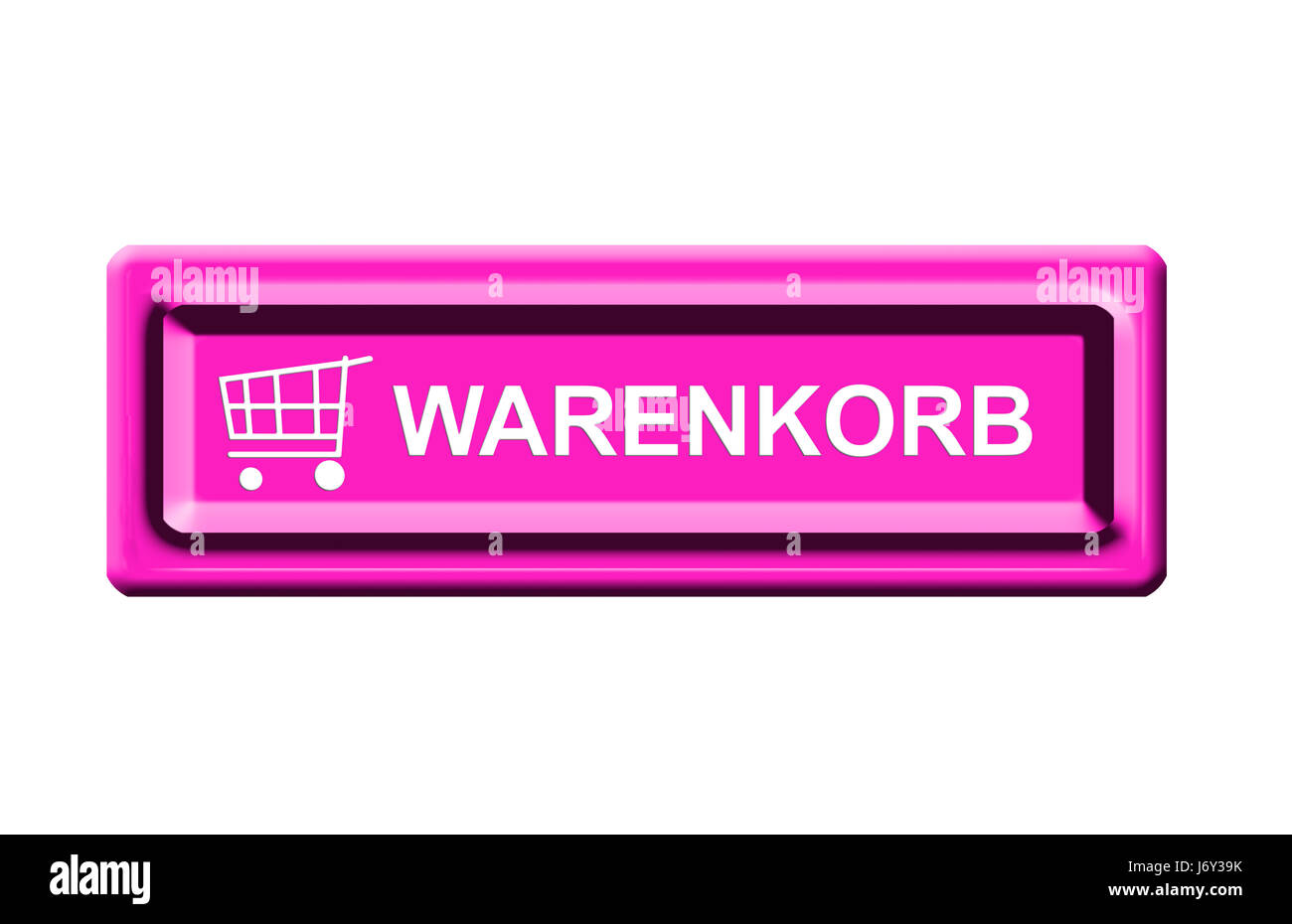 Warenkorb-Button Stockfoto