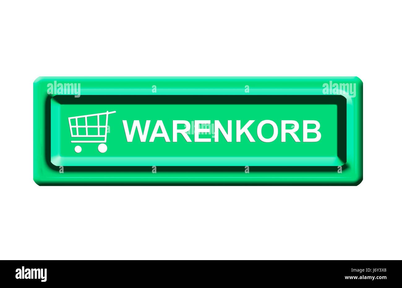 Warenkorb-Button Stockfoto