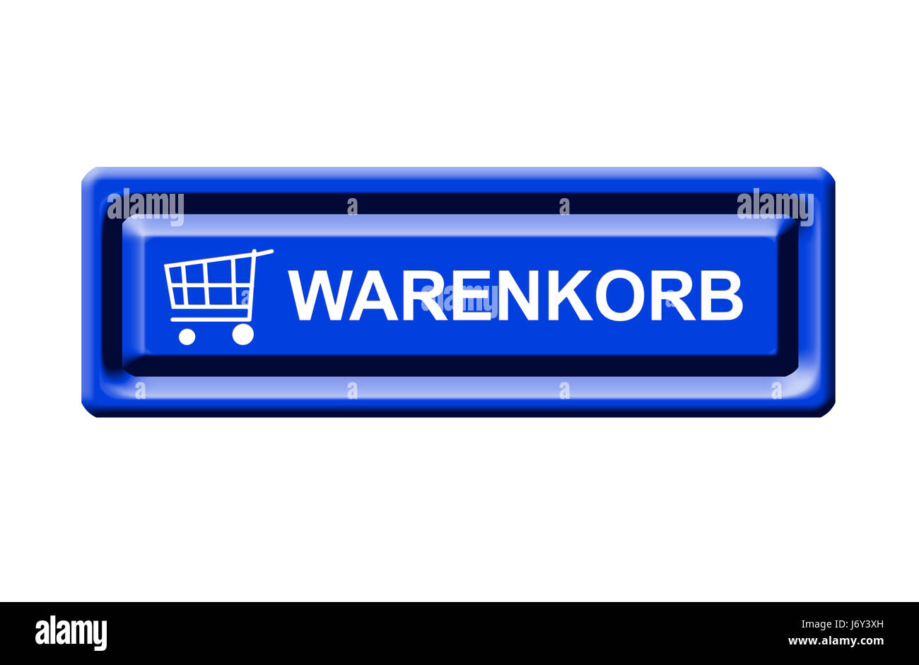 Warenkorb-Button Stockfoto