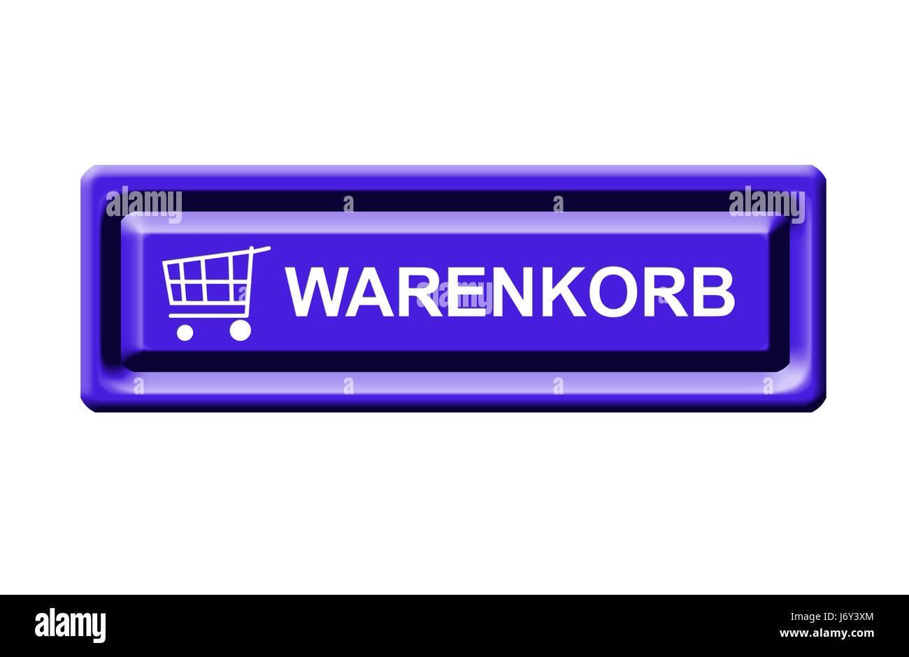 Warenkorb-Button Stockfoto