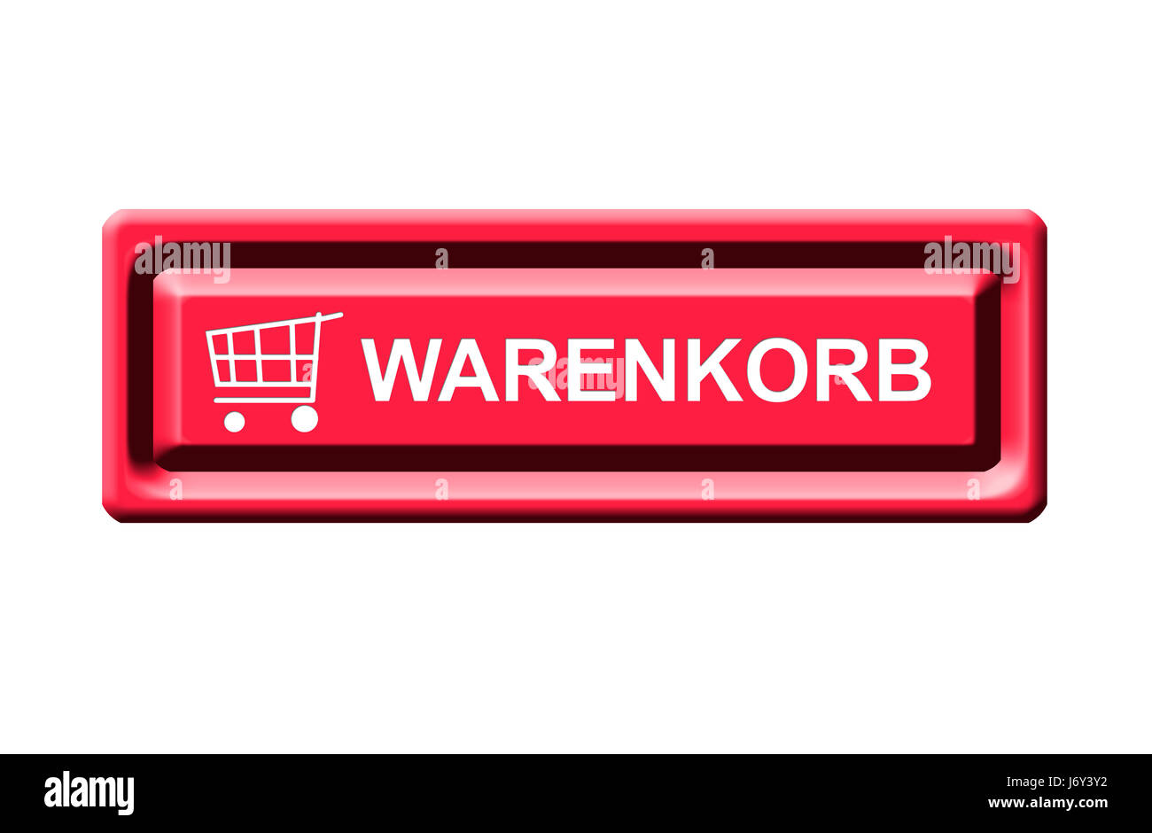 Warenkorb-Button Stockfoto