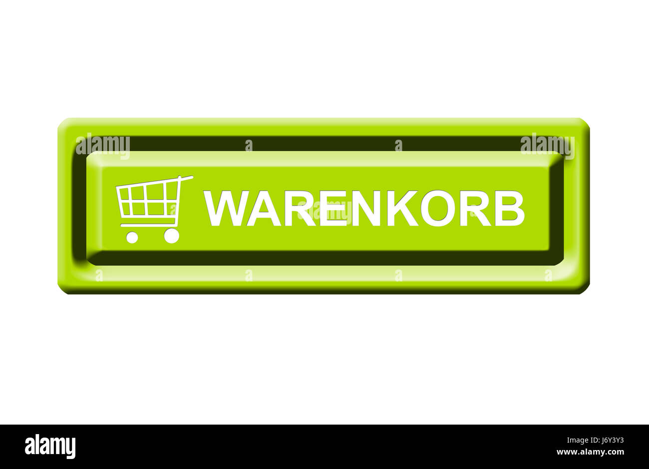 Warenkorb-Button Stockfoto