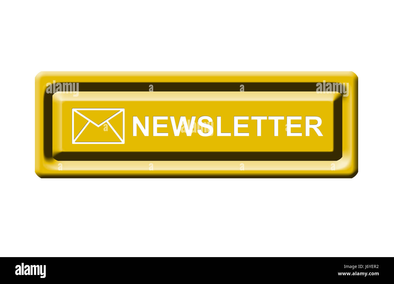 Schaltfläche "Newsletter" Stockfoto