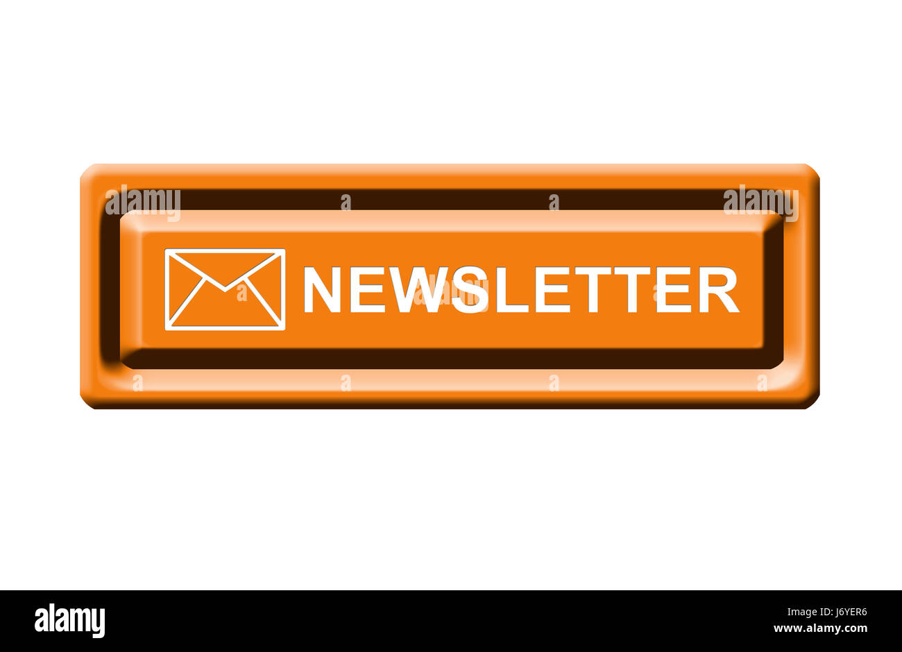 Schaltfläche "Newsletter" Stockfoto