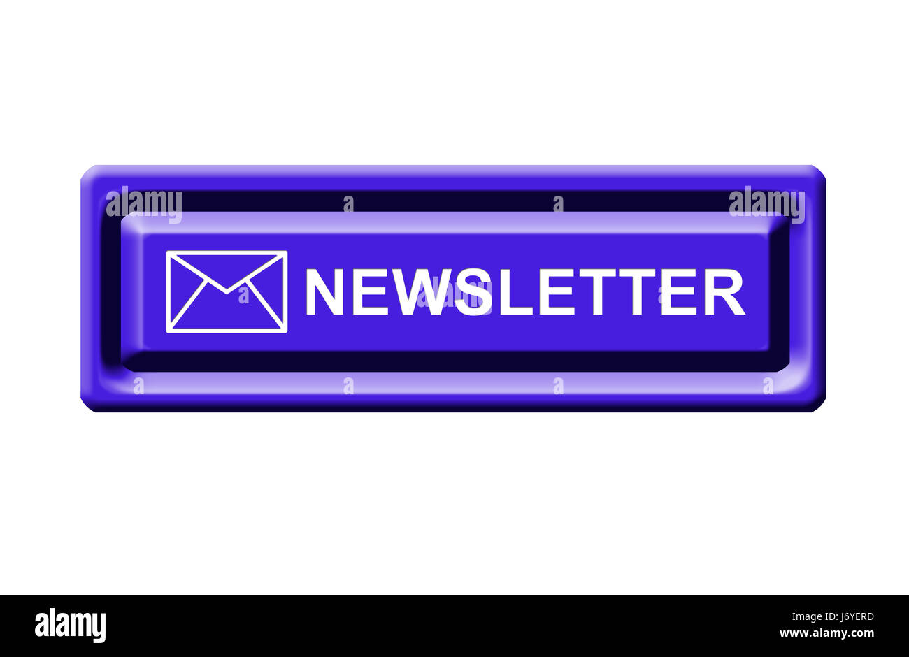 Schaltfläche "Newsletter" Stockfoto