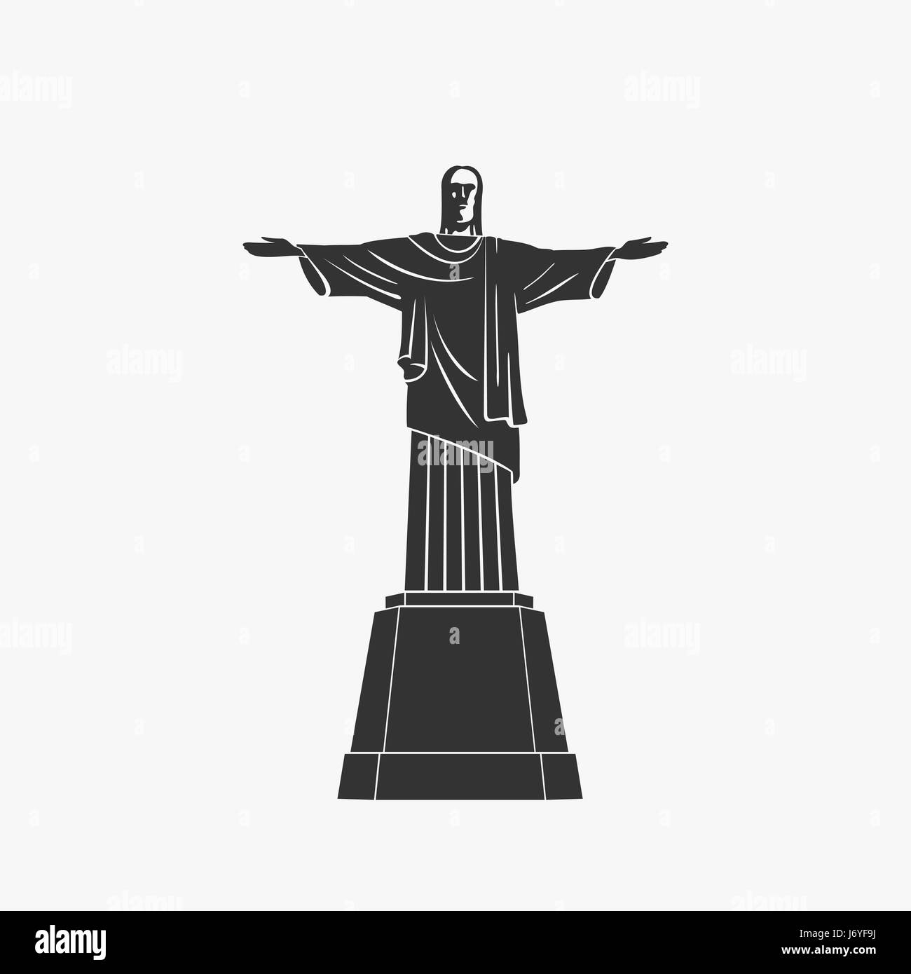 Statue des brasilianischen Vektor-illustration Stock Vektor