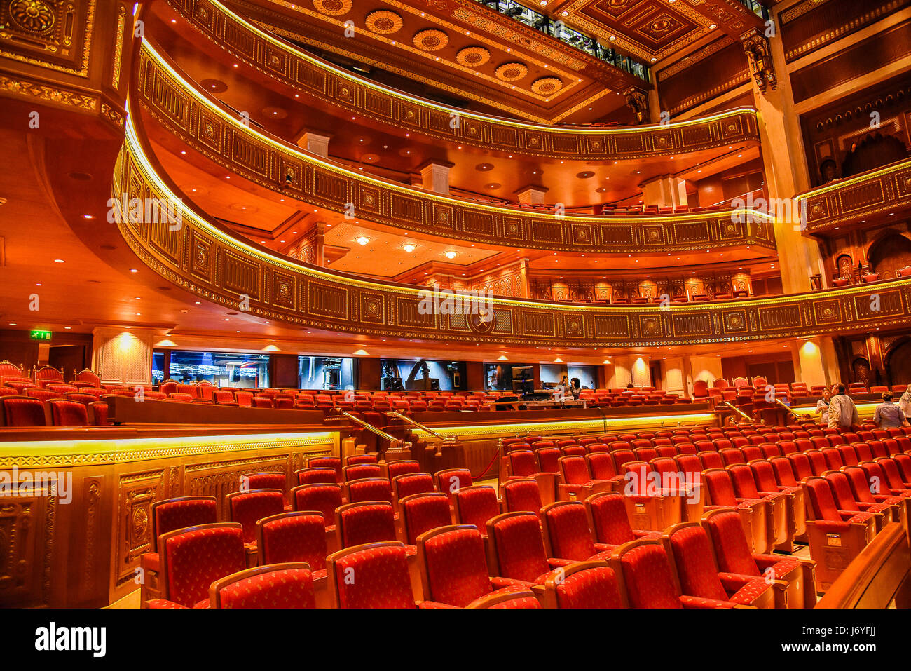 Oman-Muscat-Auditorium des Royal Opera House Stockfoto