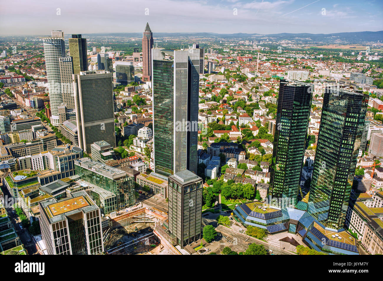 Skyline, Frankfurt am Main, Hessen, Deutschland Stockfoto