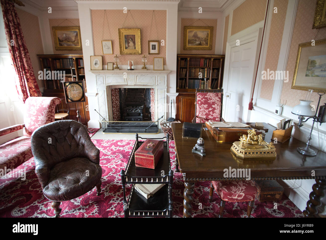 Hughenden Manor, der ehemaligen Heimat von Benjamin Disraeli, in High Wycombe, Buckinghamshire, England, Großbritannien Stockfoto