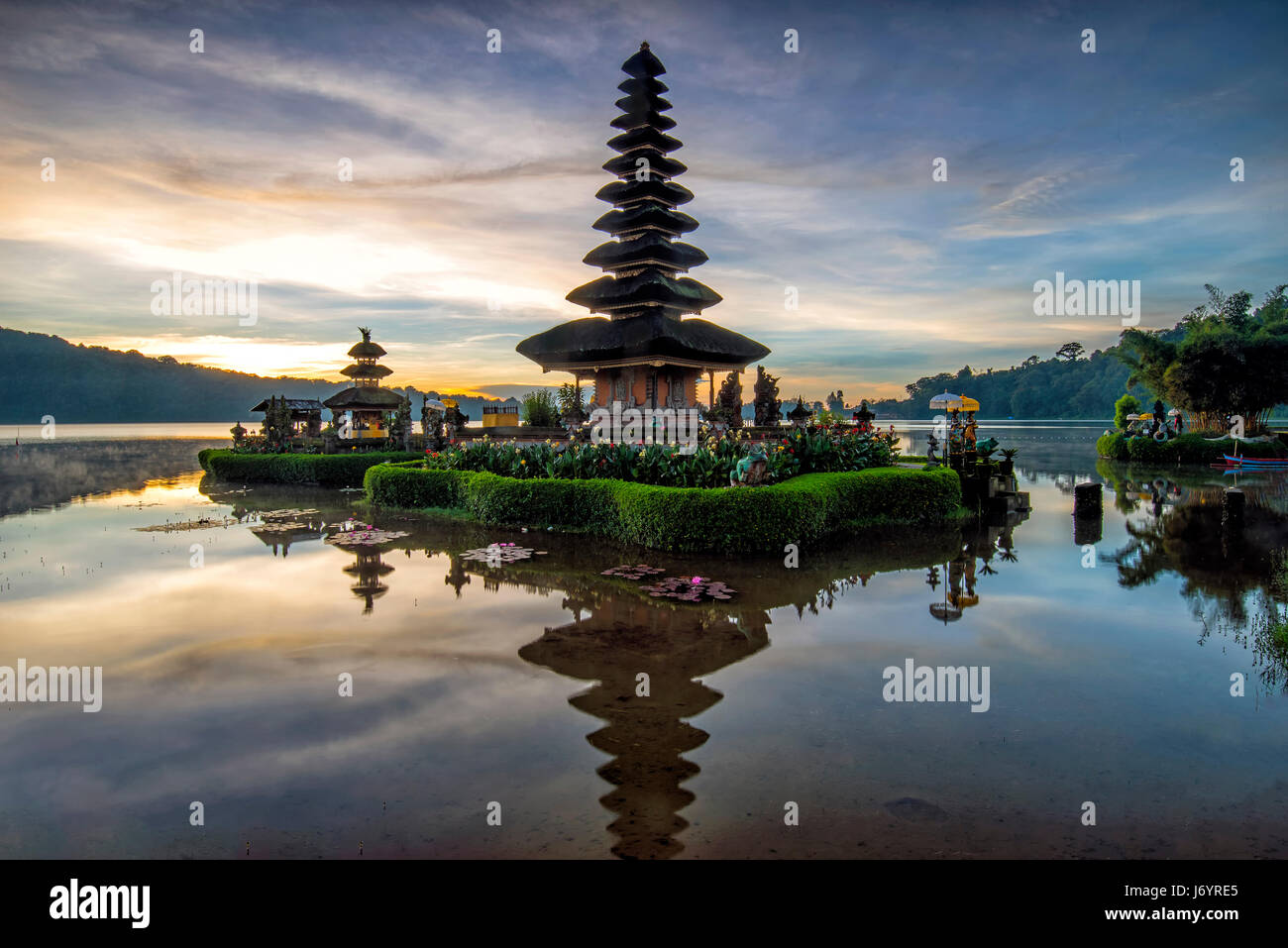Pura Ulun Danu Beratan, Bali, Indonesien Stockfoto