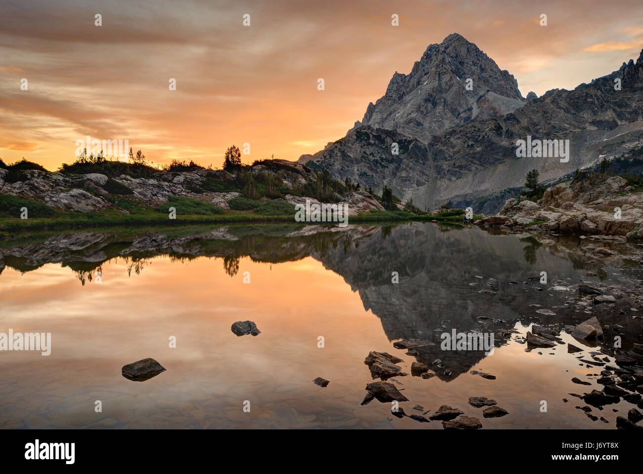 Grand Teton Sunrise, Wyoming, Usa Stockfoto