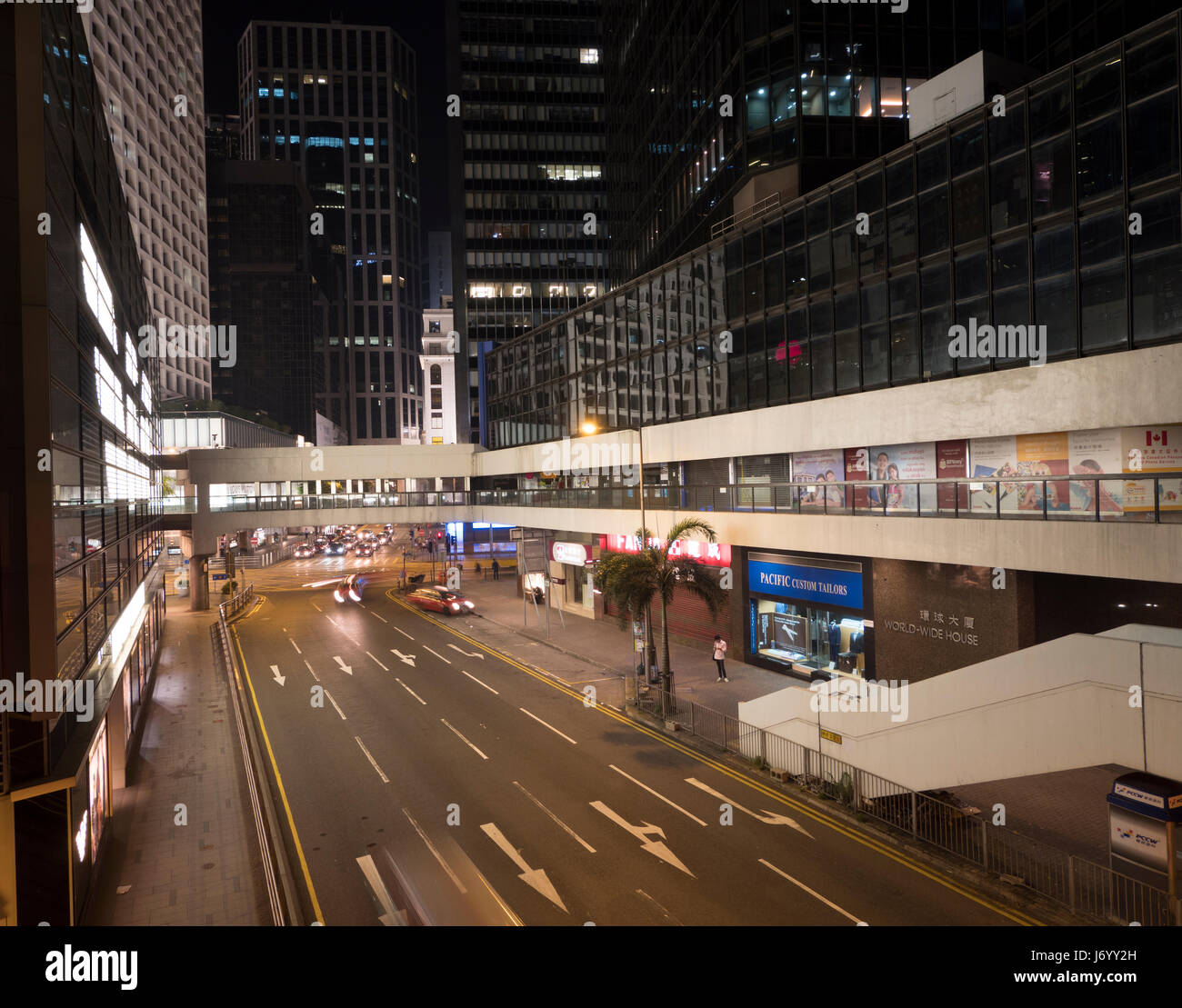 Blick von Causeway Road, Causeway Bay, Hong Kong, China, Asien. Stockfoto