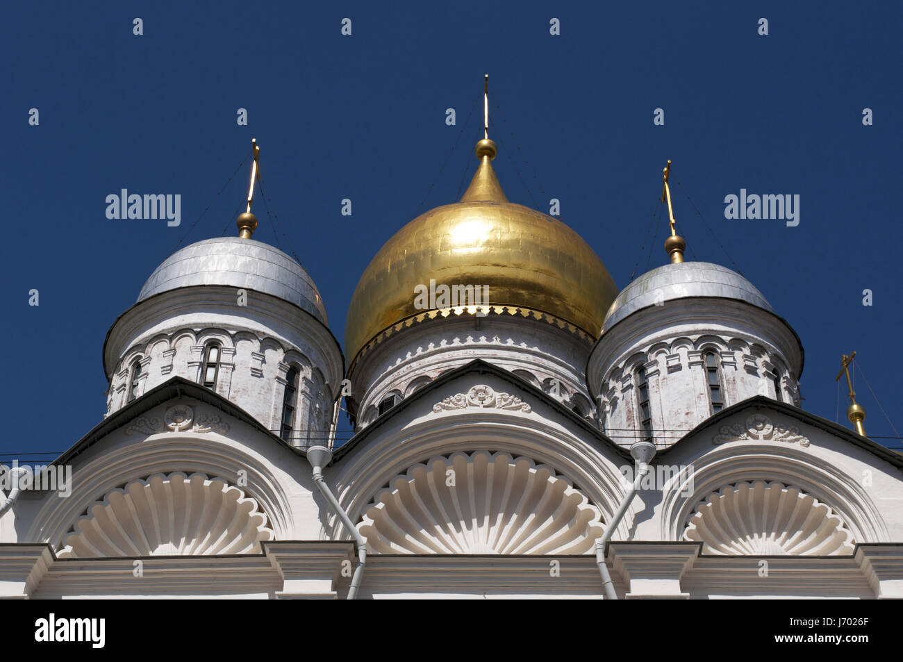 Russland: die Kathedrale des Erzengels gewidmet eine russisch-orthodoxe Kirche der Erzengel Michael auf dem Domplatz des Moskauer Kremls Stockfoto